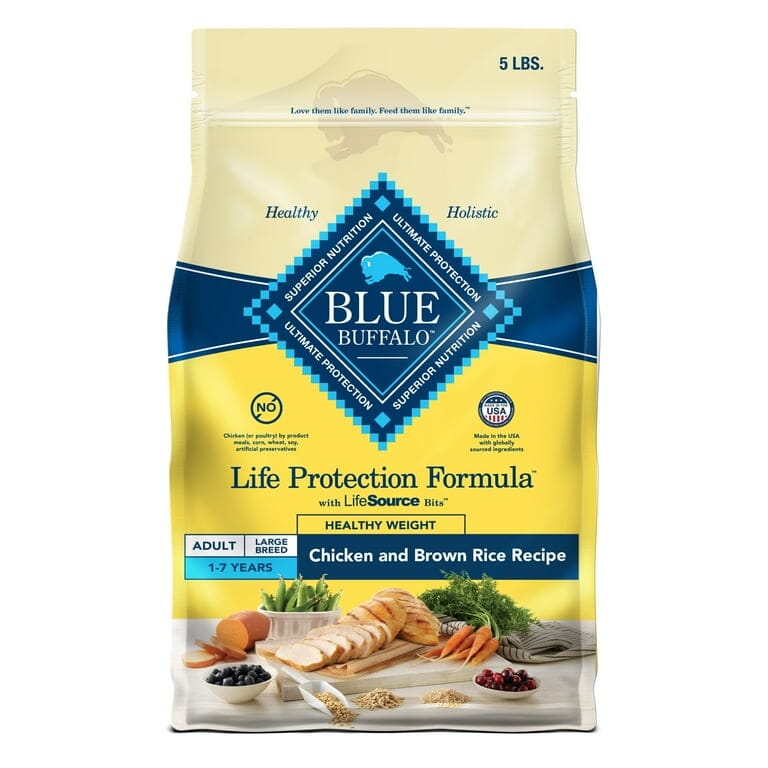 Blue Buffalo Life Protection Formula Healthy Weight Adult Chicken Dry Dog Food - 5 Lbs  