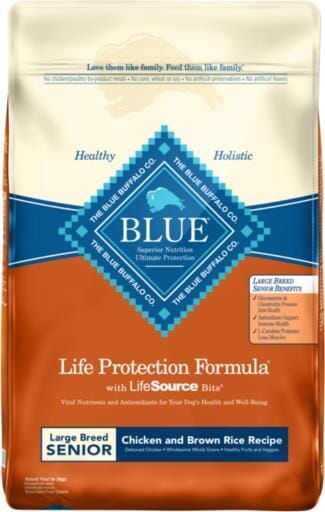 Blue Buffalo Life Protection Formula Senior Large-Breed Chicken and Brown Rice Dry Dog Food - 30 Lbs  