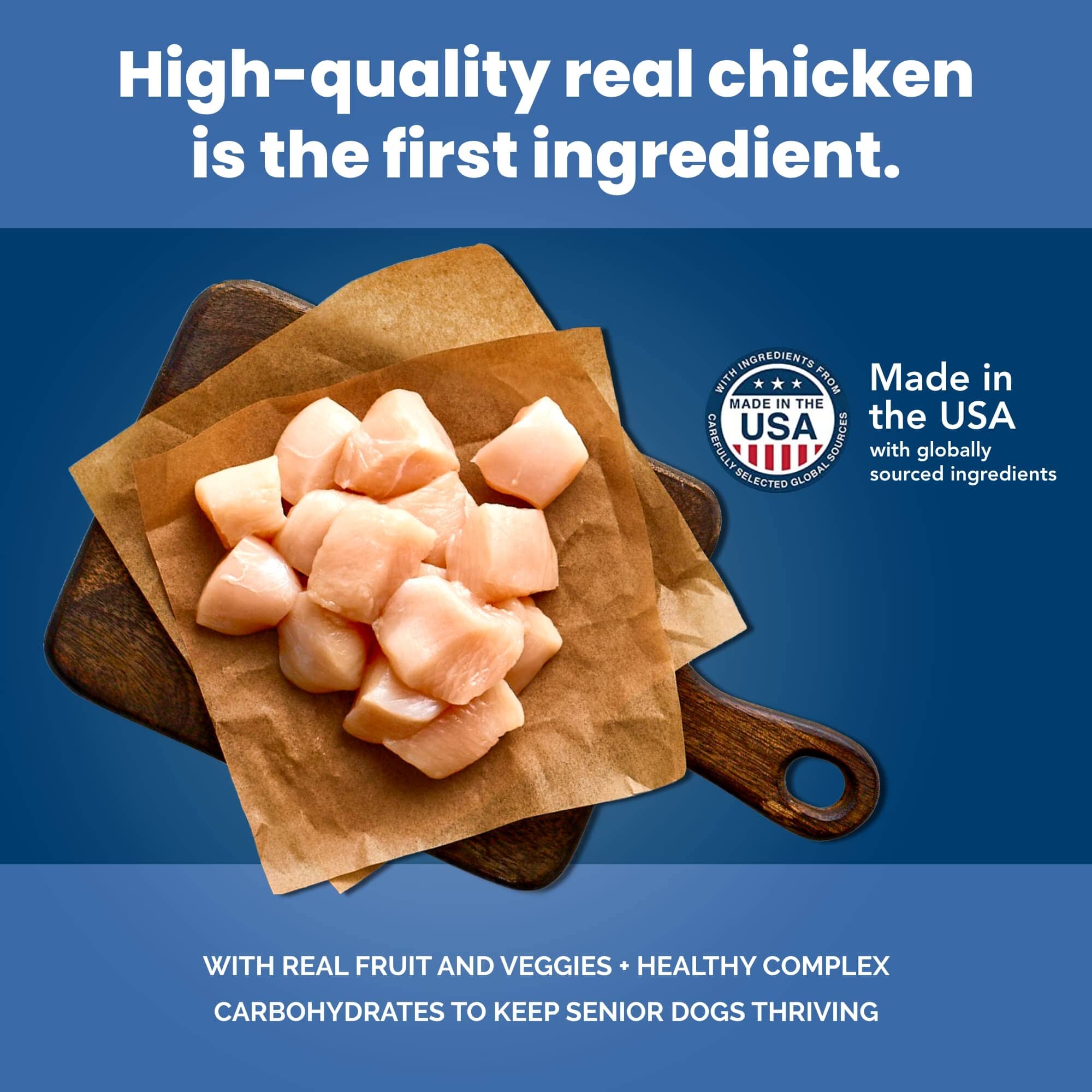 Blue Buffalo Life Protection Formula Senior Natural Chicken and Brown Rice Dry Dog Food  