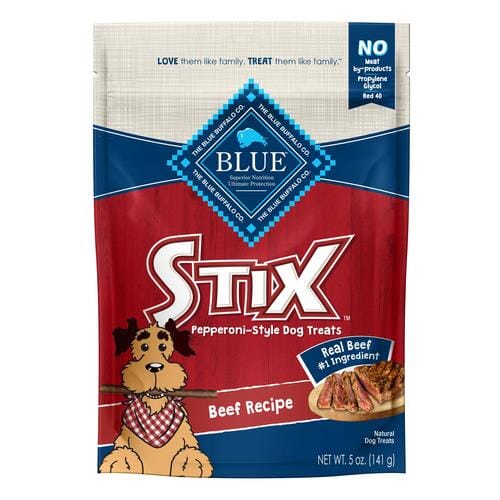 Blue Buffalo Stix Natural Soft-Moist Beef Dog Treats - 5 Oz  
