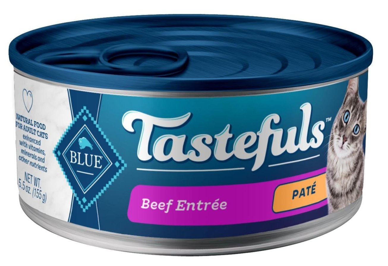 Blue Buffalo Tastefuls Natural Pate Beef Entree Wet Cat Food  