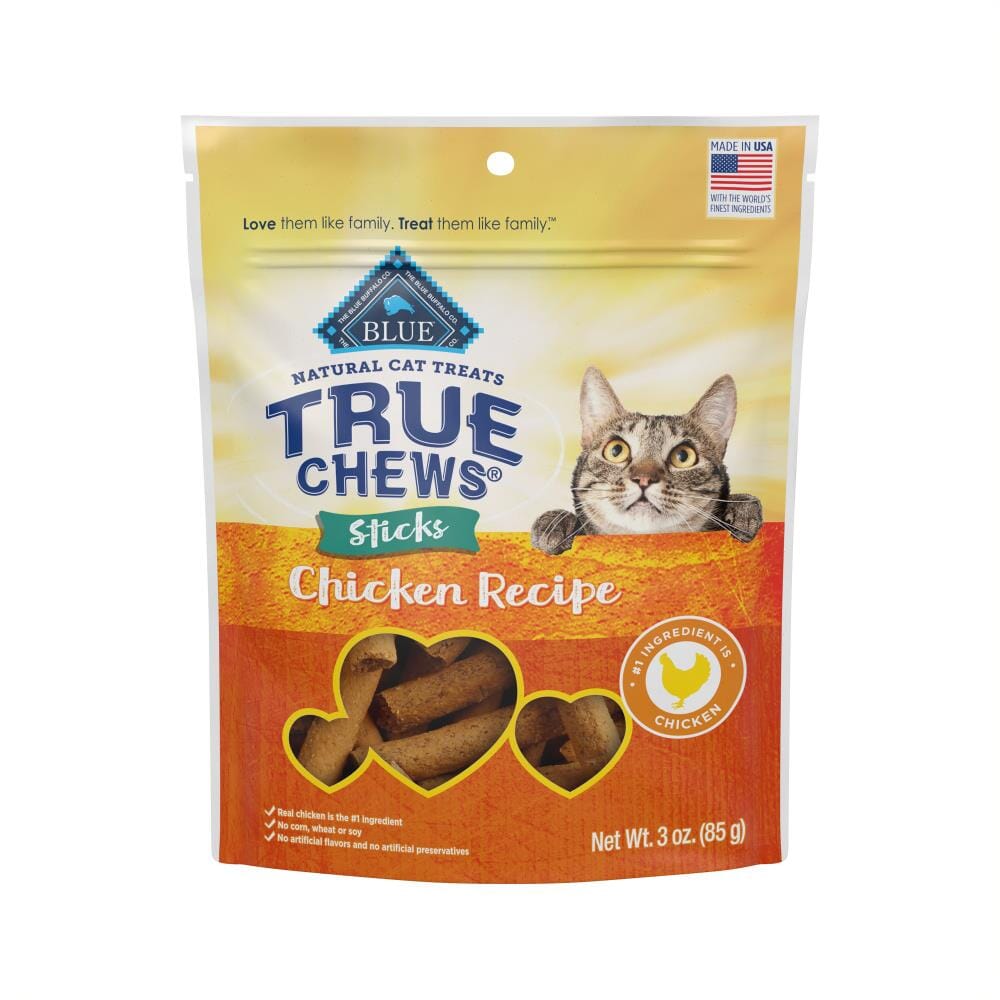 Blue Buffalo True Chews Natural Stix Chicken Chewy Cat Treats - 3 Oz  