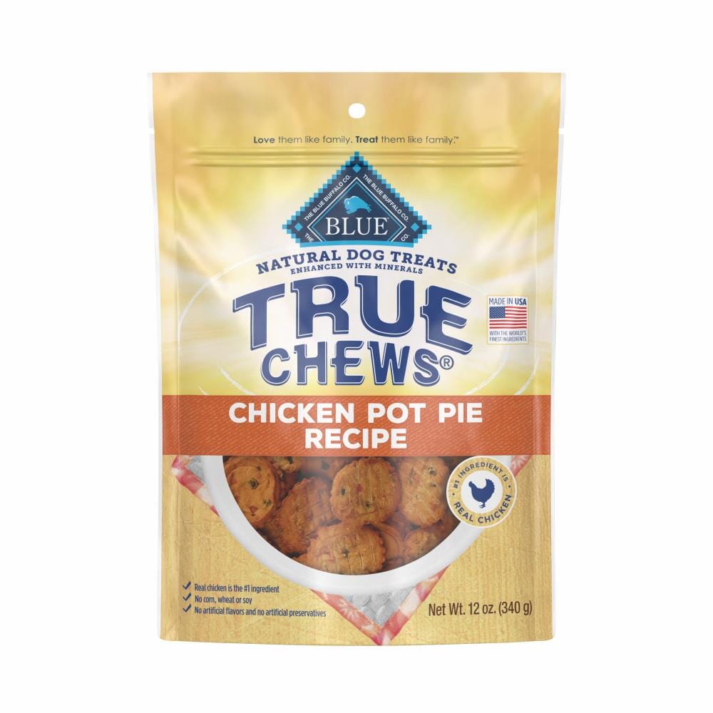 Blue Buffalo True Chews Premium Chicken Pot Pie Natural Dog Treats - 12 Oz  