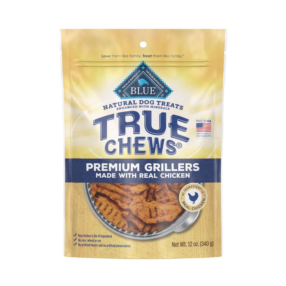 Blue Buffalo True Chews Premium Grillers Chicken Natural Dog Treats - 12 Oz  