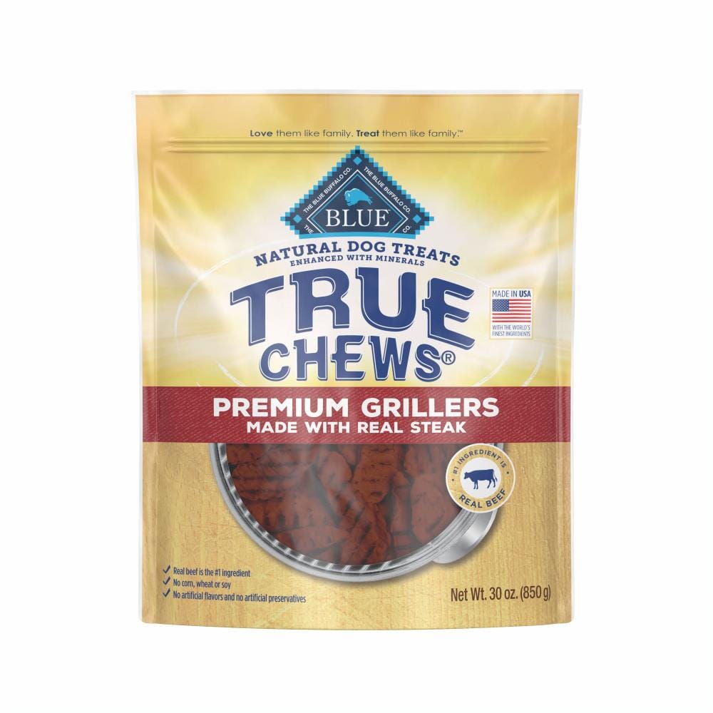 Blue Buffalo True Chews Premium Grillers Steak Natural Dog Treats - 20 Oz  