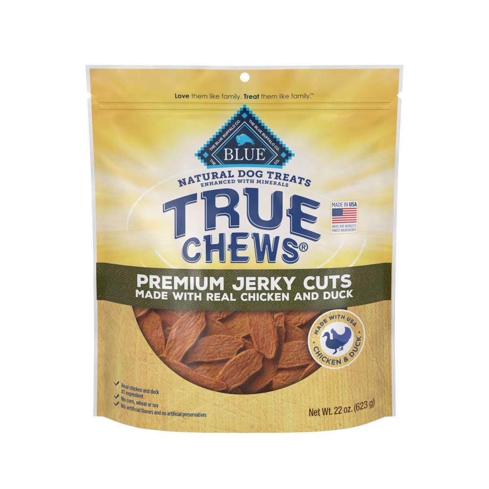 Blue Buffalo True Chews Premium Jerky Cuts Duck Natural Dog Treats  