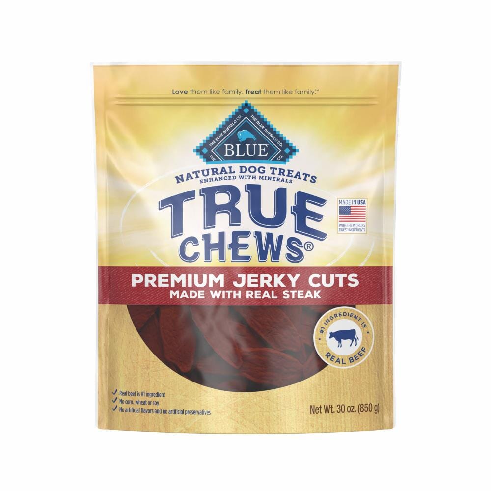 Blue Buffalo True Chews Premium Jerky Cuts Steak Natural Dog Treats  