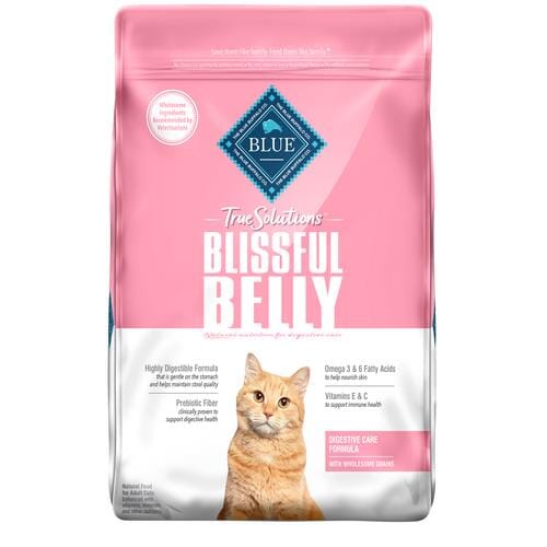 Blue Buffalo True Solutions Blissful Belly Natural Digestive Care Chicken Recipe Adult Dry Cat Food  