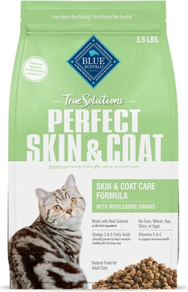 Blue Buffalo True Solutions Perfect Coat Dry Cat Food - 3.5 Lbs  