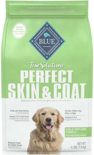 Blue Buffalo True Solutions Skin and Coat Salmon Dry Dog Food - 4 Lbs  