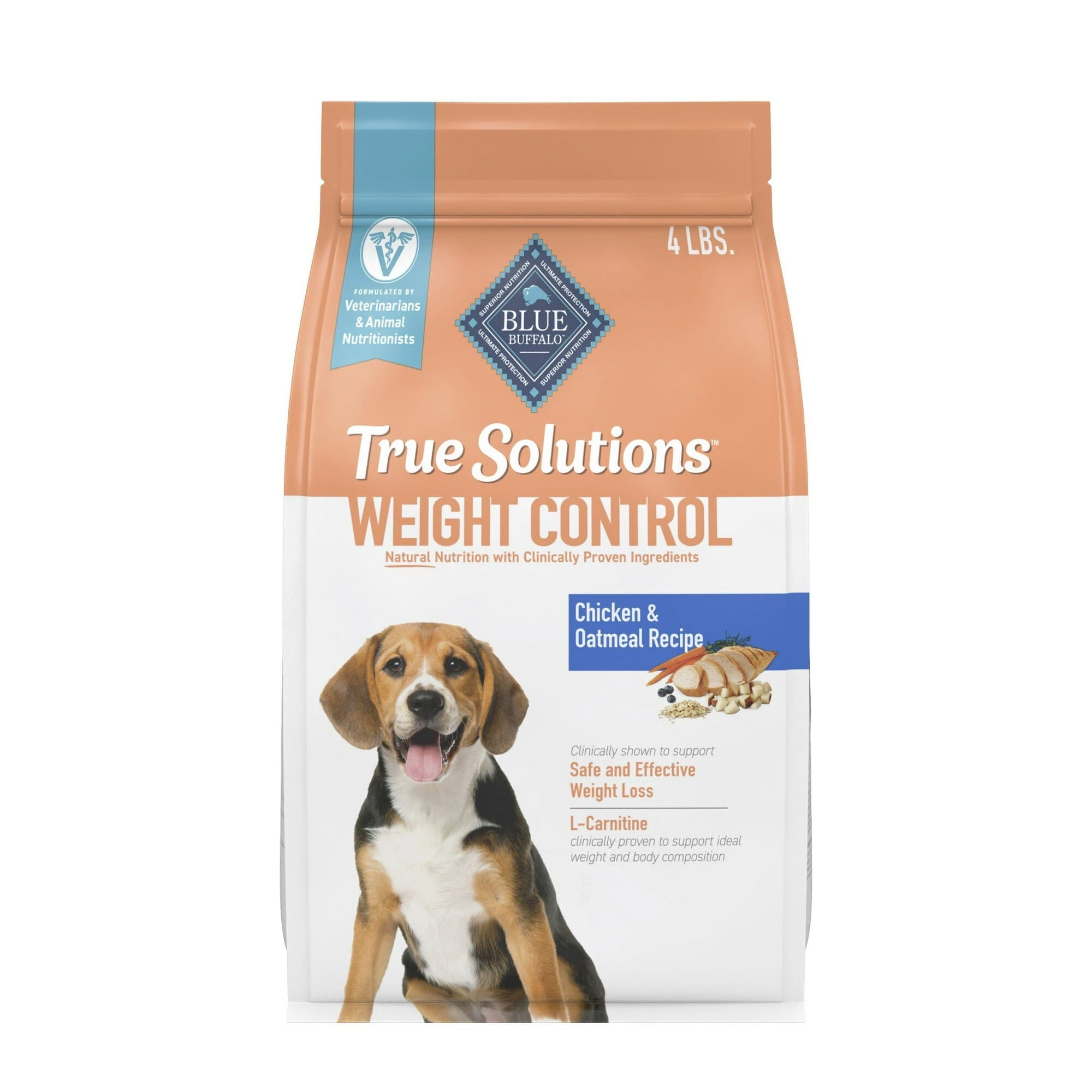 Blue Buffalo True Solutions Weight Control Chicken and Oatmeal Dry Dog Food - 4 Lbs Default Title