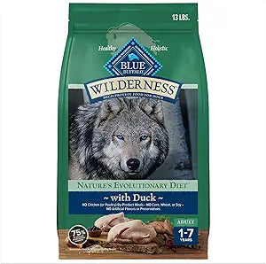 Blue Buffalo Wilderness Adult High-Protein Duck with Wholesome Grains Dry Dog Food - 13 Lbs  