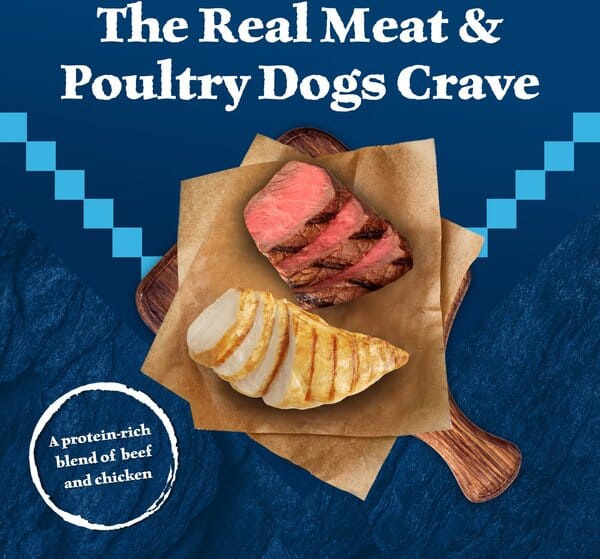 Blue Buffalo Wilderness Adult High-Protein Grilled Beef and Chicken Canned Dog Food - 12.5 Oz - Case of 12