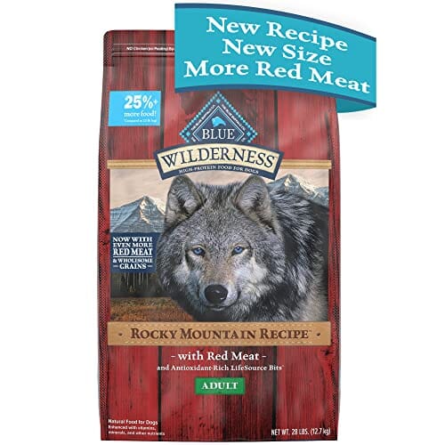 Blue Buffalo Wilderness Adult High-Protein Rocky Mountain Red Meat Recipe with Grains Dry Dog Food  