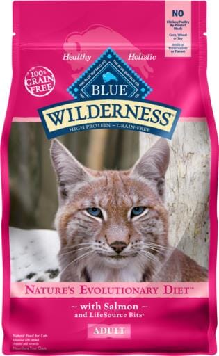 Blue Buffalo Wilderness Adult High-Protein Salmon Dry Cat Food  