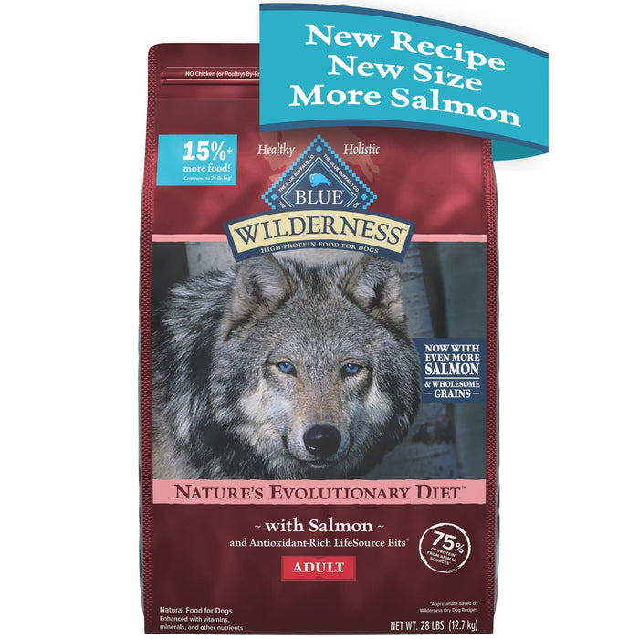 Blue Buffalo Wilderness Adult High-Protein Salmon with Wholesome Grains Dry Dog Food