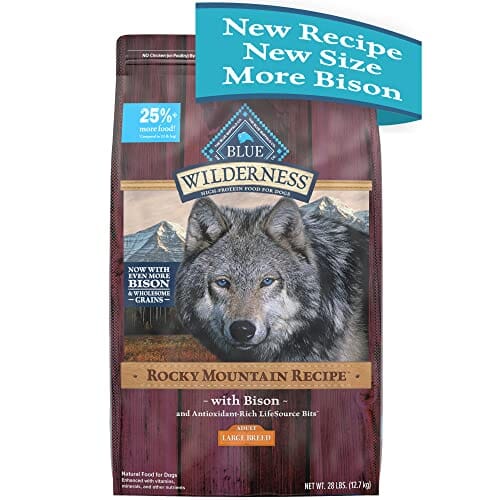 Blue Buffalo Wilderness Adult Large-Breed High-Protein Bison with Grains Dry Dog Food - 28 Lbs  