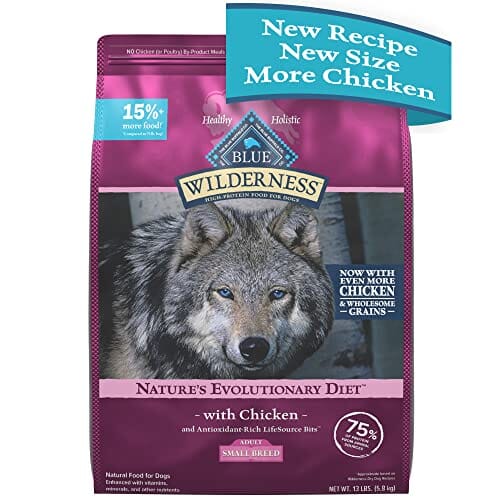 Blue Buffalo Wilderness Adult Small-Breed Natural Chicken with Wholesome Grains Dry Dog Food - 13 Lbs  