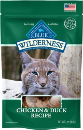 Blue Buffalo Wilderness Grain-Free Chicken and Duck Soft Moist Cat Treats - 2 Oz  