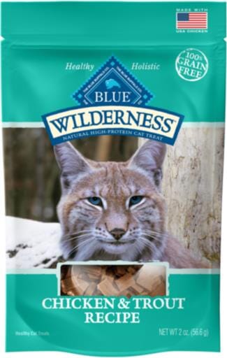 Blue Buffalo Wilderness Grain Free Chicken and Trout Cat Treats  