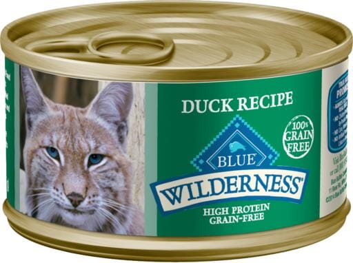 Blue Buffalo Wilderness Grain-Free High-Protein Duck Pate Wet Cat Food - 3 Oz Wet Cat Food - Case of 24  