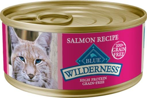 Blue Buffalo Wilderness High-Protein Salmon Wet Cat Food - 5.5 Oz - Case of 24  