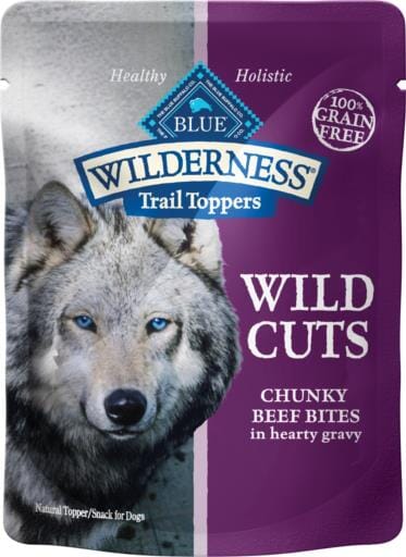 Blue Buffalo Wilderness Trail Toppers Wild Cuts Beef and Gravy Canned Dog Food - 3 Oz - Case of 24  