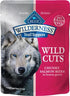Blue Buffalo Wilderness Trail Toppers Wild Cuts High-Protein Chunky Bites Salmon Wet Dog Food - 3 Oz Pouch - Case of 24  