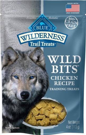 Blue Buffalo Wilderness Wild Bits High-Protein Grain-Free Chicken Moist Training Dog Treats - 4 Oz  