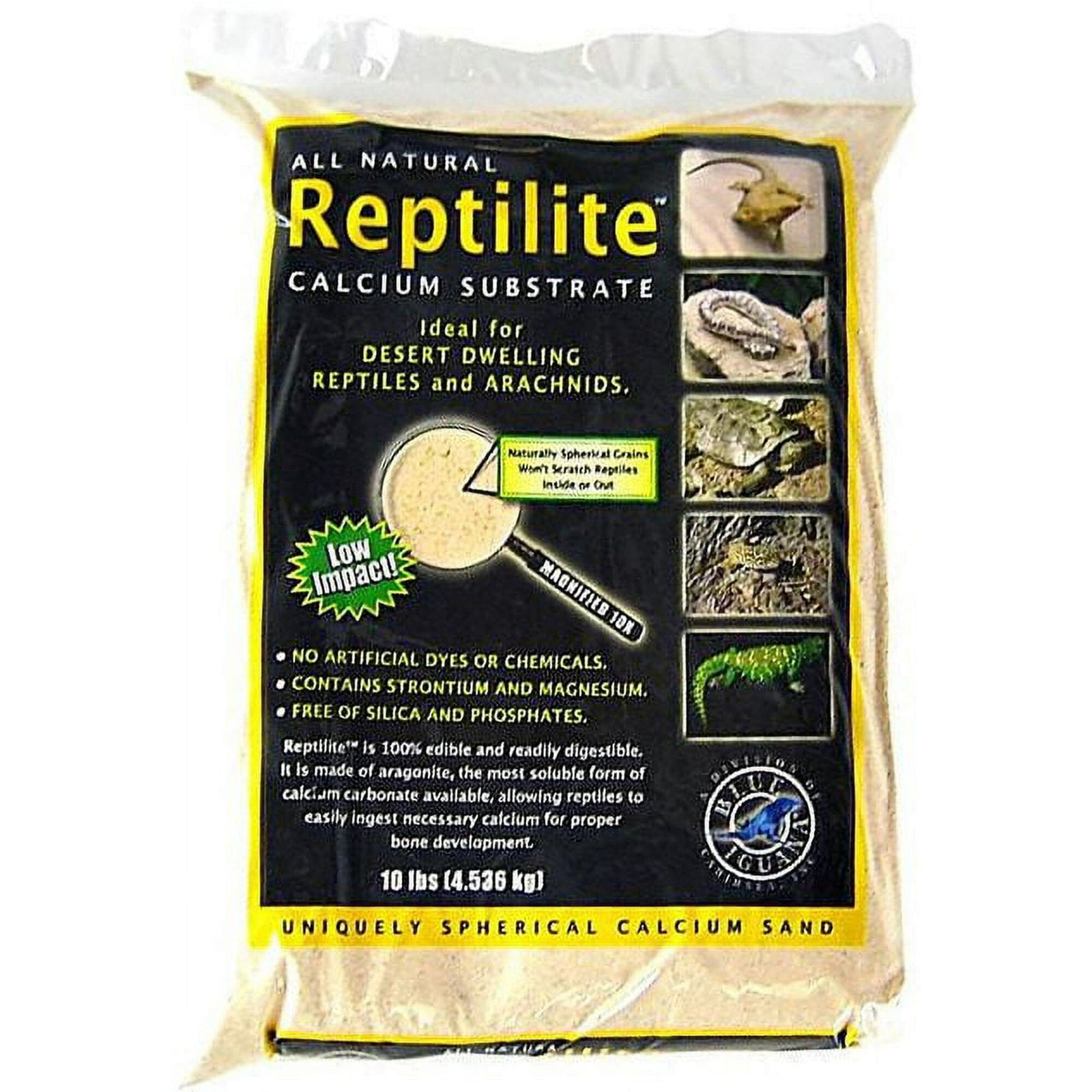 Blue Iguana Reptilite Calcium Substrate - Aztec Gold - 10 lb - Pack of ...