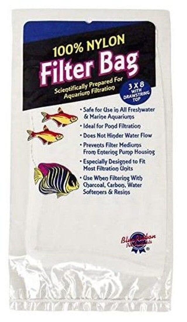 Blue Ribbon Aquarium Supplies Nylon Filter Bag With Draw String  