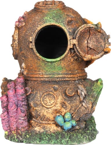 Blue Ribbon Exotic Environments Divers Helmet Aquarium Ornament - Large Default Title