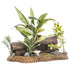Blue Ribbon Exotic Environments Log Cavern with Plant Aquarium Ornament Default Title