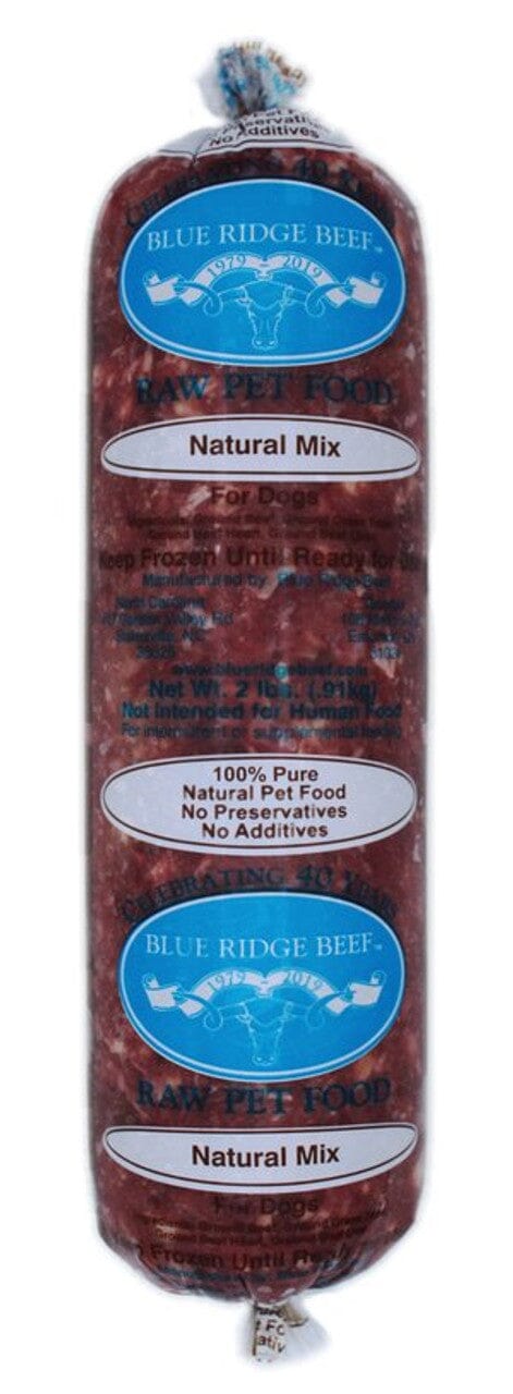 Blue Ridge Beef Frozen Food Natural Mix Dog Chubs - 2 lb Chub