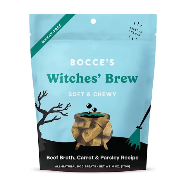 Bocce's Bakery Holiday All-Natural Witches Brew Beef Carrot and Parsley Soft and Chewy Dog Treats - 6 Oz Default Title