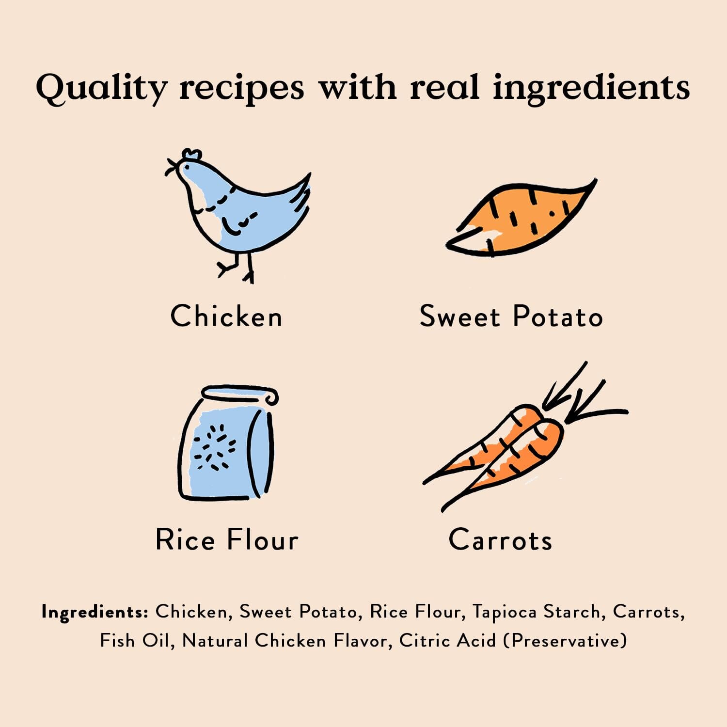 Bocce's Bakery Made in USA Crispy Chikn Limited Ingredient Diet Chicken and Carrots Crunchy Cat Treats - 2 Oz