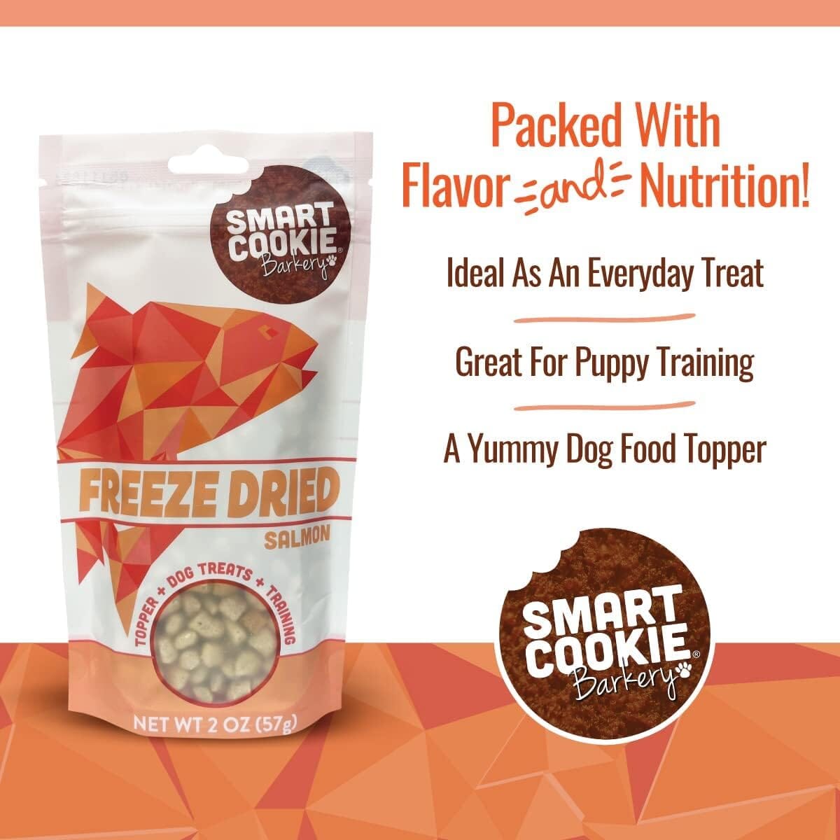 BRAVO! Bonus Bites Freeze-Dried Salmon Crunchy Dog Treats - 2 Oz  