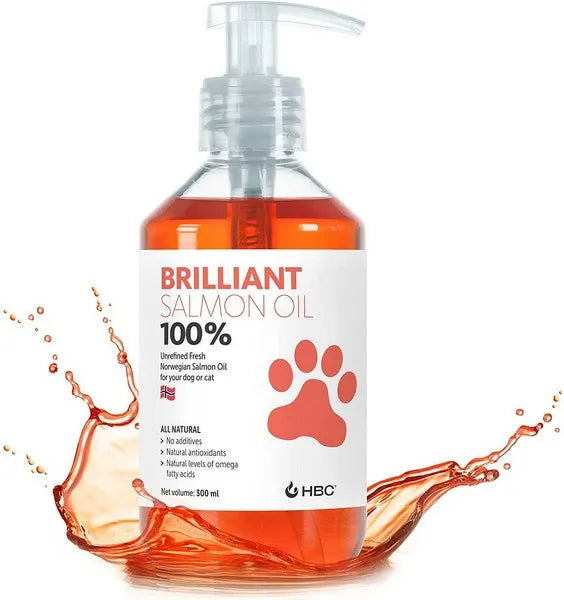 Brilliant Salmon Oil Cat and Dog Supplements - 10 oz  