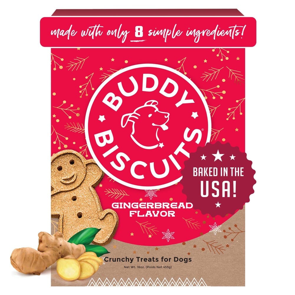 Buddy Biscuits Holiday Gingerbread Biscuits Crunchy Dog Treats - 16 Oz Default Title