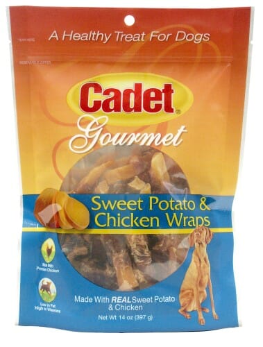 Cadet Gourmet Wraps Natural Dog Treats - Chicken and Sweet Potato - 14 Oz