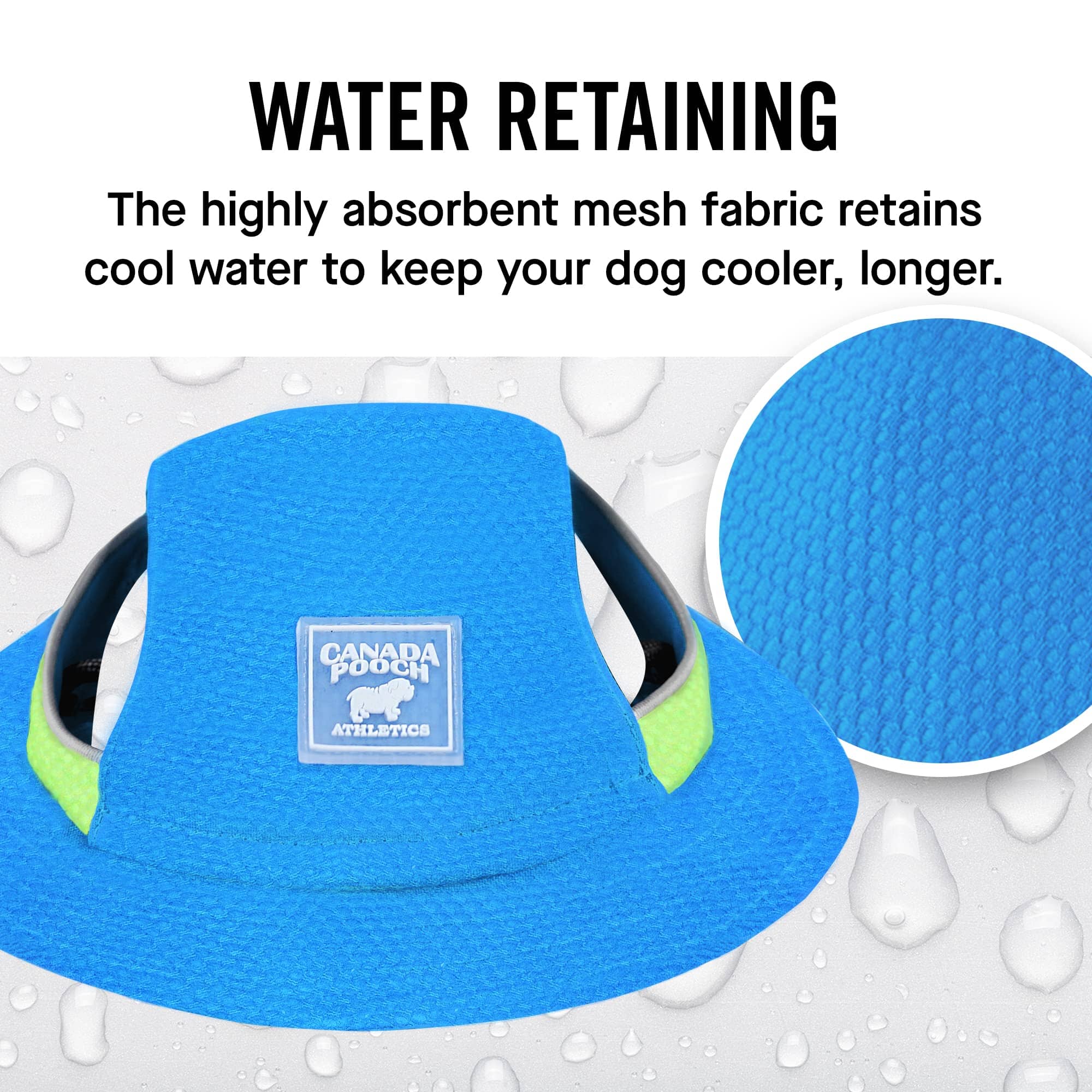 Canada Pooch Cooling Bucket Dog Hat - Blue - Extra Large