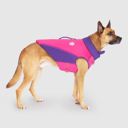 Canada Pooch High Tide Floating Waterproof Dog Life Jacket Pink and Purple 10 Inch Length