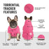 Canada Pooch Torrential Tracker Dog Raincoat - Pink