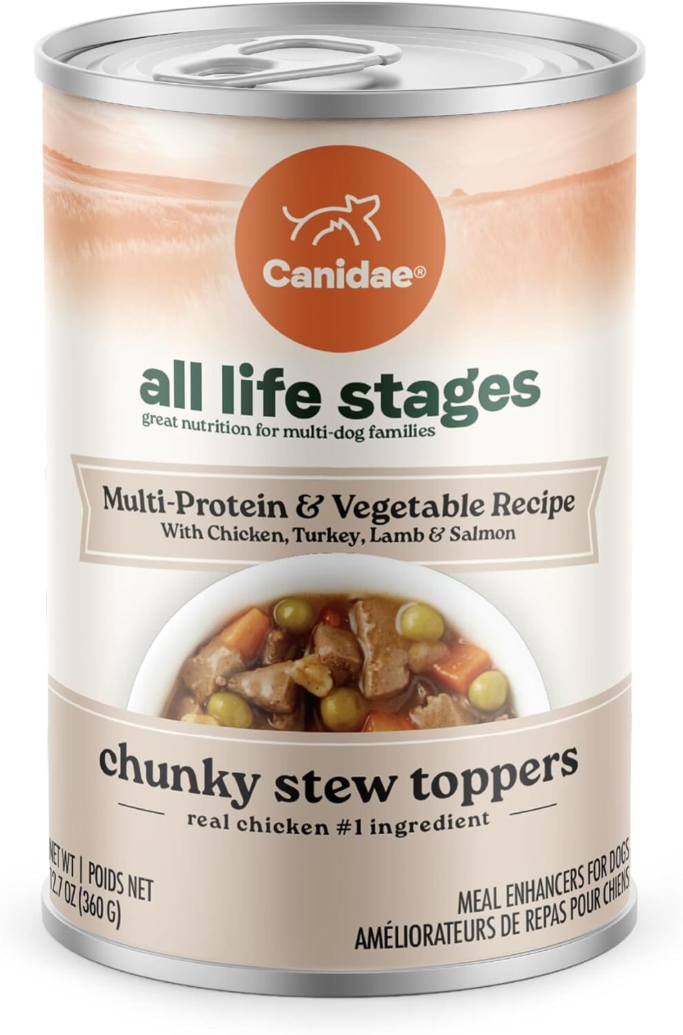 Canidae All Life Stages Chicken Turkey Lamb Salmon and Vegetable Stew Canned Dog Food - 12.7 Oz - Case of 6 Default Title