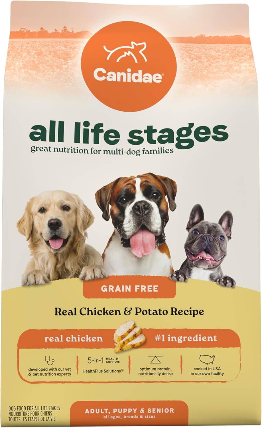 Canidae All Life Stages Grain-Free Real Chicken and Potato Recipe Dry Dog Food - 24 Lbs Default Title