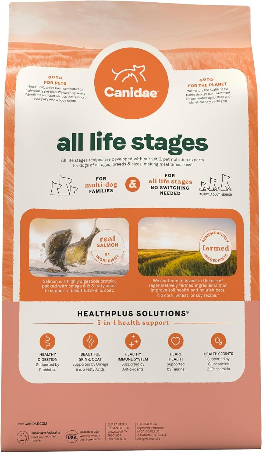 Canidae High-Protein Salmon and Ancient Grains All Life Stages Dry Dog Food