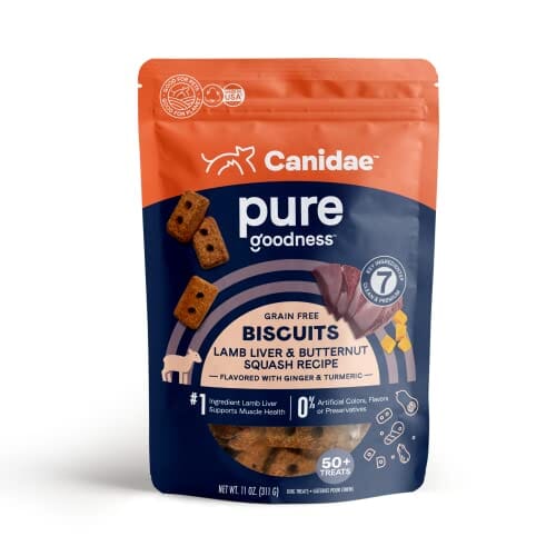 Canidae Pure Goodness Grain-Free Lamb Liver and Butternut Squash Dog Biscuits Treats - 11 Oz Default Title