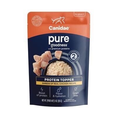 Canidae Pure Goodness Protein Shredded Chicken in Gravy Wet Dog Food Topper - 3 Oz - Case of 12 Default Title