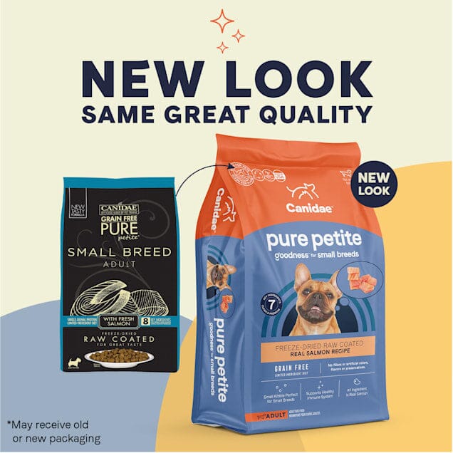 Canidae Pure Petite Premium Salmon Small-Breed Freeze-Dried Raw Dry Dog Food - 10 Lbs