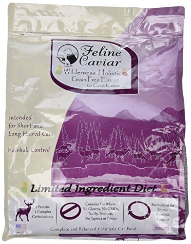 Canine Caviar Feline Caviar Grain-Free Limited Ingredient Venison and Peas Indoor Kitten Dry Cat Food - 4.4 Lbs Default Title